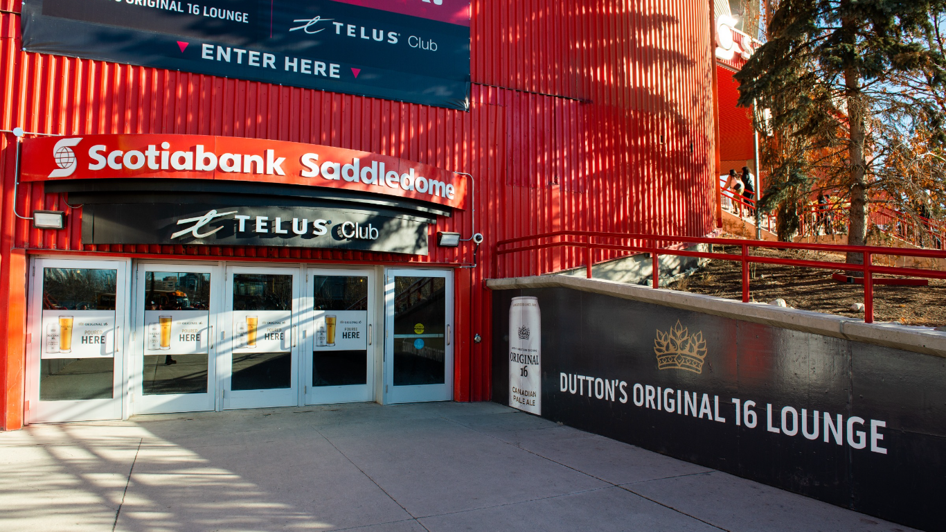 Duttons Saddledome signage