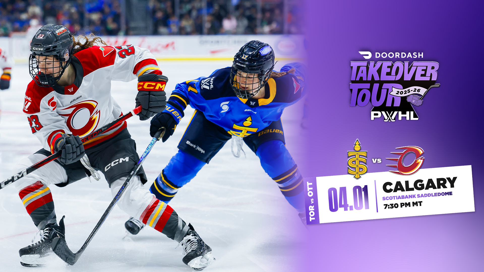 PWHL Takeover Tour: Toronto Sceptres at Ottawa Charge PWHL Takeover Tour: Toronto Sceptres at Ottawa Charge